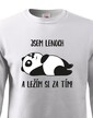 Detská mikina Som leňoch a ležím si za tým!