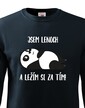 Detská mikina Som leňoch a ležím si za tým!