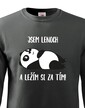 Detská mikina Som leňoch a ležím si za tým!