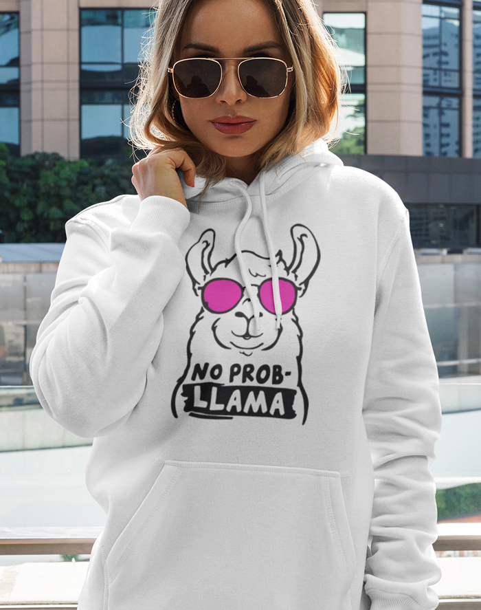 Dámska mikina No Prob - LLama