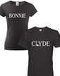 Tričká pre páry Bonnie and Clyde