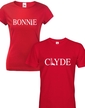 Tričká pre páry Bonnie and Clyde