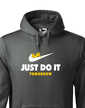Pánska mikina s potlačou JUST DO IT TOMORROW