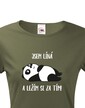 Dámske tričko Som lenivá a ležím si za tým!
