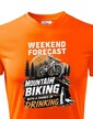 Pánské tričko MTB - Weekend forecast