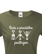 Dámske tričko Rada a pravidelne posilujem