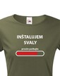 Dámské fitness tričko Instaluji svaly