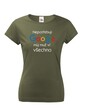 Dámske tričko Nepotrebujem Google, môj muž vie všetko