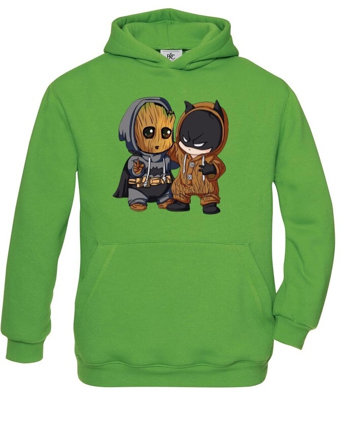 Detská mikina Batman a Groot