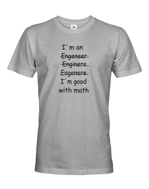 Pánské tričko - I´m good with math