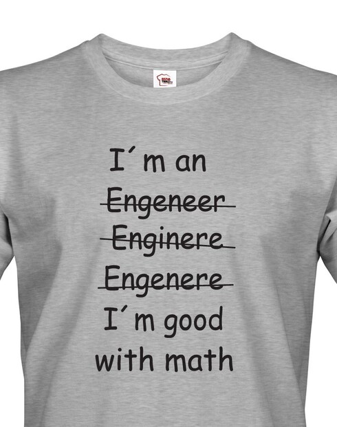 Pánské tričko - I´m good with math