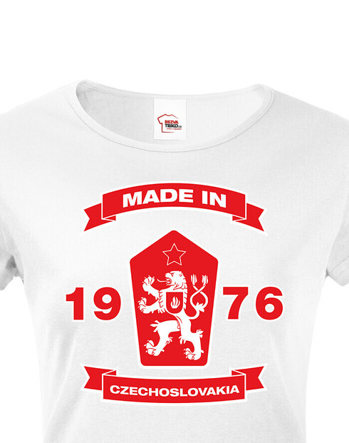 Dámske tričko s levom a znakom ČSSR