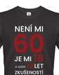 Pánské tričko k 60. narodeninám