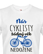 Pánske tričko Nás cyklistov žiadny vek nedobehne