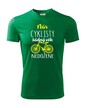 Pánske tričko Nás cyklistov žiadny vek nedobehne