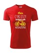 Pánske tričko Nás cyklistov žiadny vek nedobehne