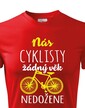 Pánske tričko Nás cyklistov žiadny vek nedobehne
