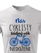 Pánske tričko Nás cyklistov žiadny vek nedobehne