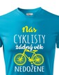 Pánske tričko Nás cyklistov žiadny vek nedobehne