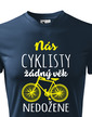 Pánske tričko Nás cyklistov žiadny vek nedobehne