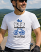 Pánske tričko Nás cyklistov žiadny vek nedobehne