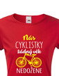 Dámske tričko Nás cyklistky žiadny vek nedobehne