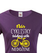 Dámske tričko Nás cyklistky žiadny vek nedobehne
