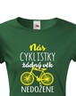 Dámske tričko Nás cyklistky žiadny vek nedobehne