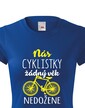 Dámske tričko Nás cyklistky žiadny vek nedobehne
