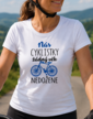 Dámske tričko Nás cyklistky žiadny vek nedobehne