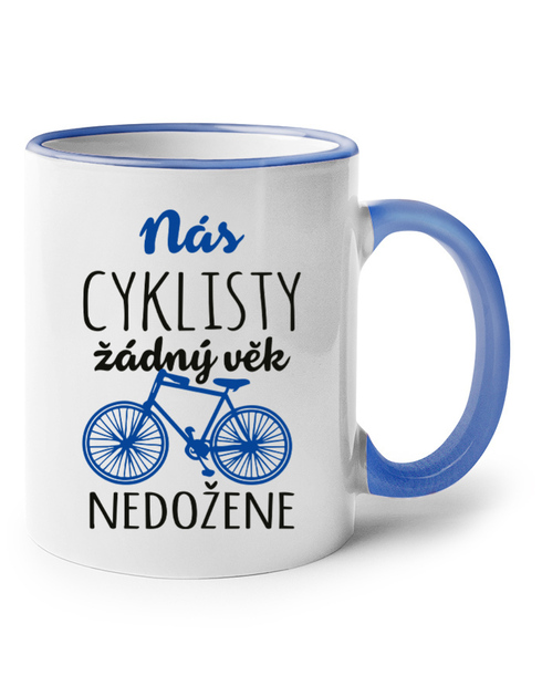 Keramický hrnček Nás cyklistov nič nedobehne