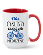 Keramický hrnček Nás cyklistov nič nedobehne