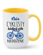 Keramický hrnček Nás cyklistov nič nedobehne