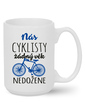 Keramický hrnček Nás cyklistov nič nedobehne