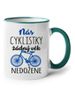 Keramický hrnček Nás cyklistky nič nedobehne