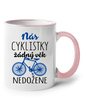 Keramický hrnček Nás cyklistky nič nedobehne