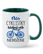 Keramický hrnček Nás cyklistky nič nedobehne