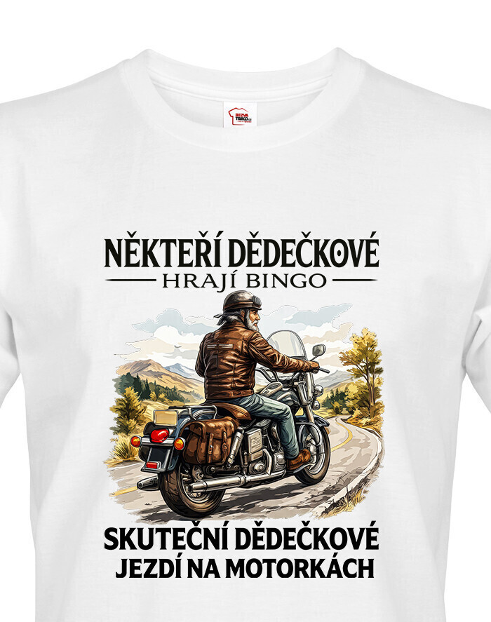 Pánske tričko Dedko motorkár 2