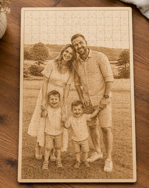 Puzzle s vlastní fotkou A4 na ležato