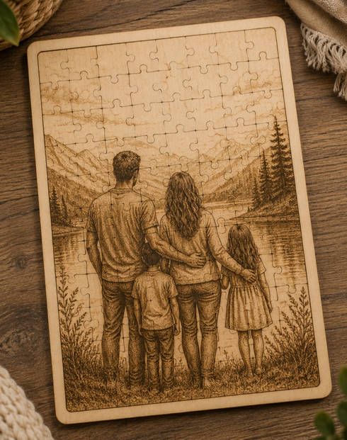Puzzle s vlastní fotkou A4 na ležato