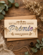Drevená obálka na peniaze - Vianočná prémia
