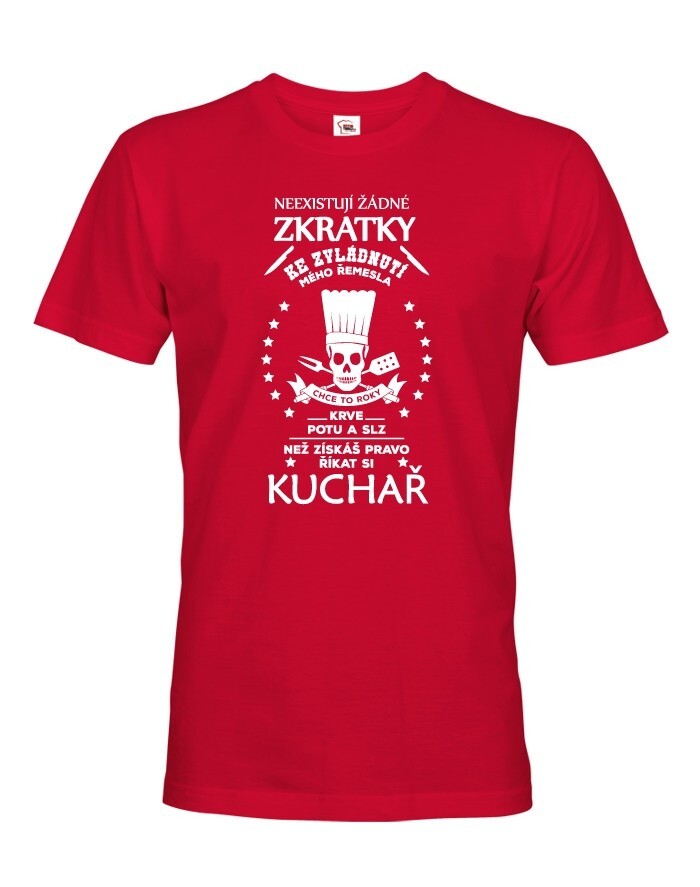 Pánske tričko pre kuchárov