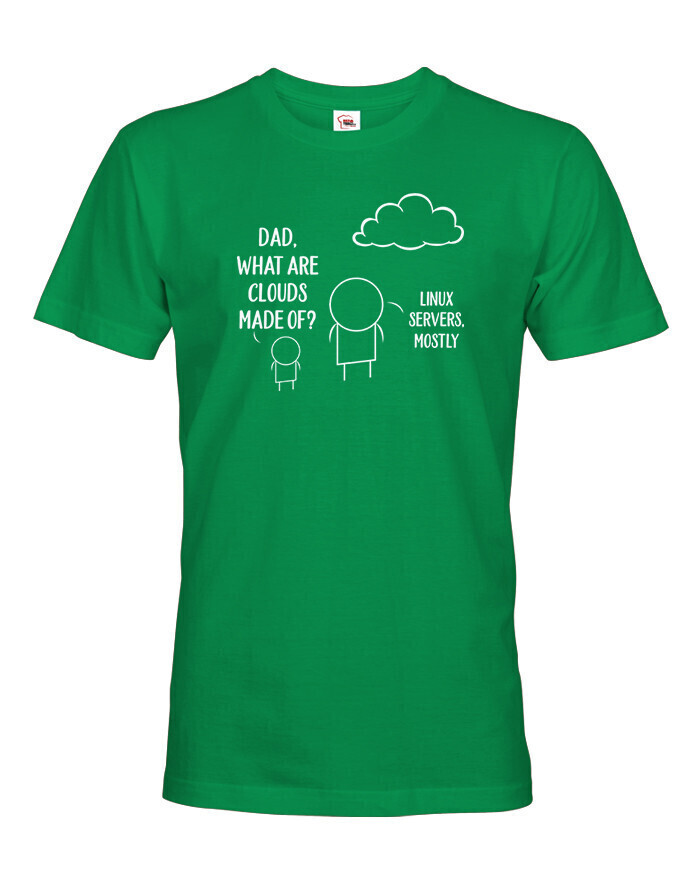 Pánske tričko - Linux v cloudu