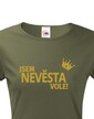 Dámske tričko Som nevesta, vole!