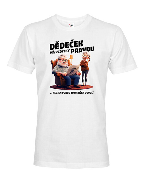 Pánske tričko Dědeček (ne)má vždycky pravdu