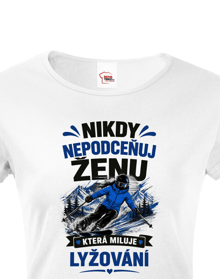 Dámske tričko lyžiar