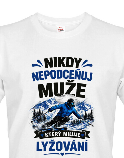 Pánske tričko lyžiar