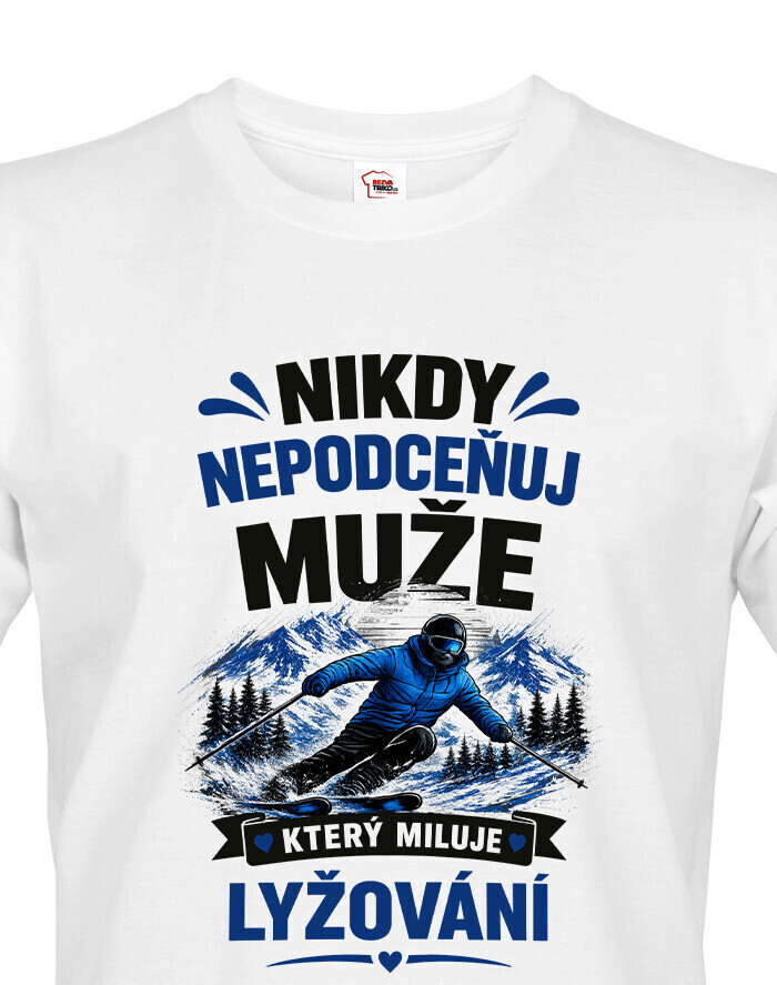 Pánske tričko lyžiar