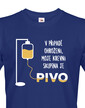 Tričko s pivným motívom Krvná skupina je pivo