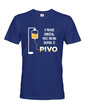 Tričko s pivným motívom Krvná skupina je pivo